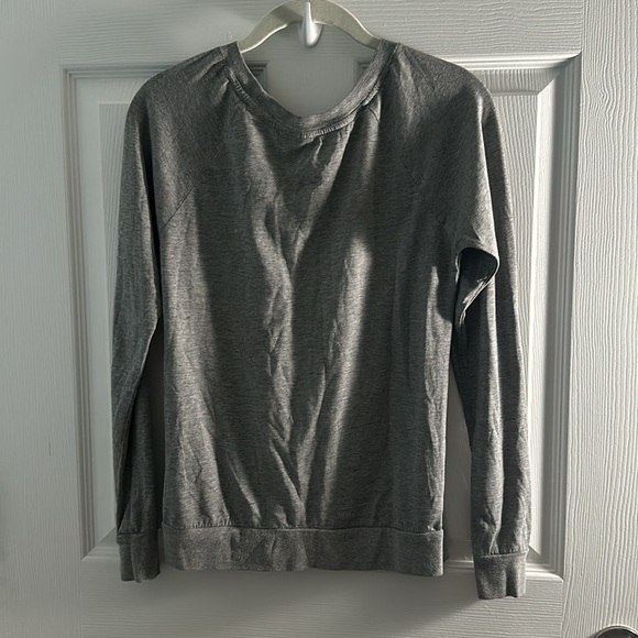 Gray long sleeve tee “I literally do not care at all” - Picture 4 of 4